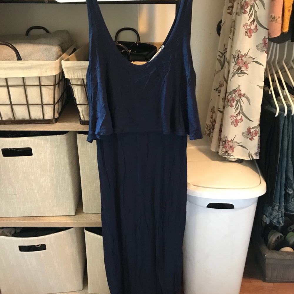Navy blue maxi dress